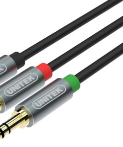 Unitek 0.2m DC3.5mm Female to 2x Male Audio Cable (Y-C957ABK)