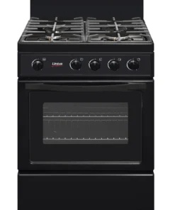 Univa 4 Burner Gas Stove Black 600mm UG016BI