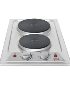 Univa Domino Hob With 2 Solid Plates  Stainless Steel UDH02SS