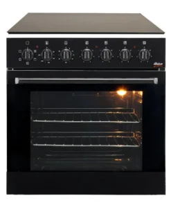 Univa Oven Ceran Hob Set Black U336CB