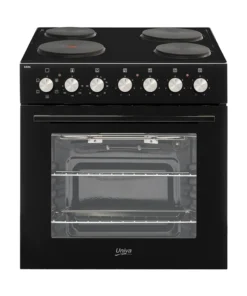Univa Oven & Solid Hob Box Set Black U336B-1