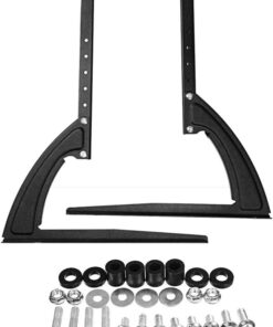 Universal Adjustable Metal Pedestal Desktop TV Stand Legs 26 to 37 Inch