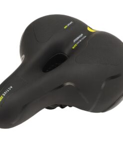Universal Bicycle Saddle with Shock Absorbing Ball - Black-yellow
