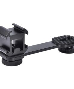 Universal Extension Triple Cold Shoe Mount Bracket Adapter for LED Video