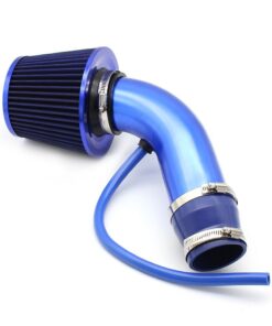 Universal High Performance Cold Air Intake Cone Filter Kit 76mm Diameter - All Blue