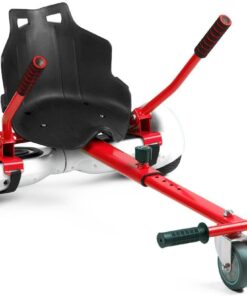Universal Hoverboard Kart for 6.5 - 8.5 - 10.5 Inches. One Size Fits All - Red