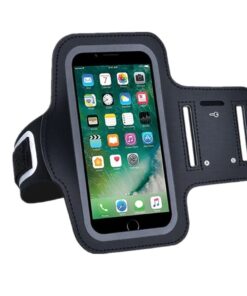Universal Phone Pouch Armband For Sports - 5.5 Inch - Black
