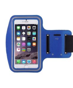 Universal Phone Pouch Armband For Sports - 5.5 Inch - Blue