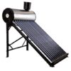 Low Pressure solar water heating system 110L on flat roof stand