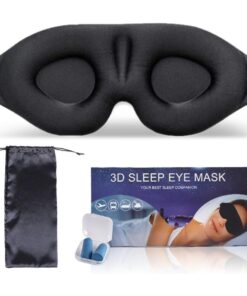 Upgraded 3D Eyes Mask Zero Eye Pressure With Carrying Pouch And Earplugs