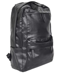 Urban Man Navigator PU Backpack - Black