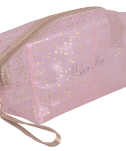Urban Muse Midnight Jelly Cosmetic Bag - Soft Pink & Rosegold