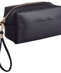 Urban Muse Shimmer Cosmetic Bag - Black & Gold