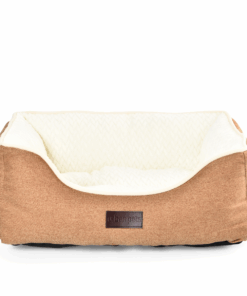 Urban Pets - Rectangular Washable Home Style Bed for Pets - Brown - L