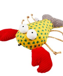UrbanPets - Catch and Scratch Pet Plush Cat Toy with Natural Catnip - Crab
