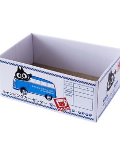 UrbanPets - Japanese Style Cat Scratch Box Reversible Water Resistant - Bus