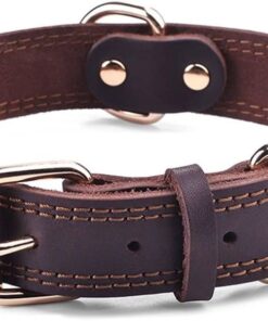 UrbanPets - Leather Dog Collar Genuine Leather - S