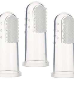 UrbanPets - Pet Finger Toothbrush for Dogs and Cats Soft Silicone Pack of 3