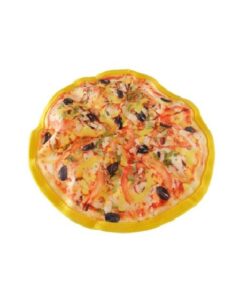 UrbanPets - Plush Dog Toys - Pizza with Squeaker