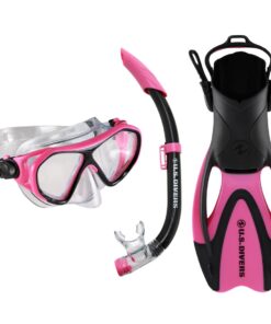U.S. Divers Dorado II - Junior Snorkeling Set - Pink, Black - L