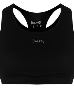 USA Pro Ladies Medium Sports Bra - Black [Parallel Import] - M