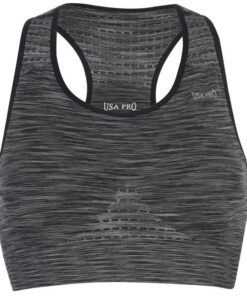 USA Pro Ladies Seamless Bra - Charcoal [Parallel Import] - M