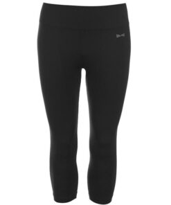 USA Pro Ladies Seamless Capri Leggings  - Black - 14(L) [Parallel Import]