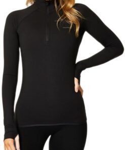 USA Pro Women - Half Zip Funnel Neck Jacket - Black [Parallel Import] - S