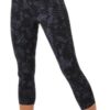 USA Pro Women - High Rise Capri Cropped Leggings - Black Wing Print (Parallel Import) - XS
