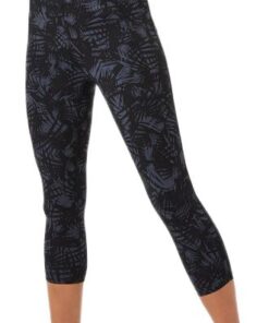 USA Pro Women - High Rise Capri Cropped Leggings - Black Wing Print (Parallel Import) - XS