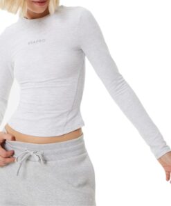 USA Pro Women - Lounge L/S Top - Grey Marl [Parallel Import] - L