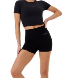 USA Pro Women - Short Sleeve Crop T Shirt - Black [Parallel Import] - XL