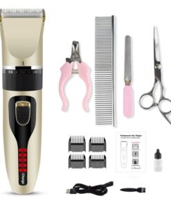 USB Electric Cat Dog Grooming Pet Hair Clipper-Gold