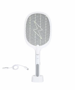 USB Rechargeable Dual-Use Mosquito Swatter Fly Bug Killer Lamp