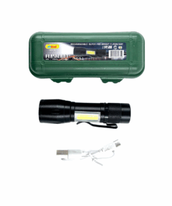 USB Rechargeable Small Flashlight with Zoom Function