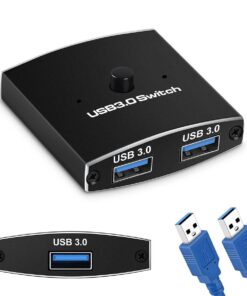 USB Switch USB 3.0 Two-Way Sharer for Printer Keyboard Mouse Sharing