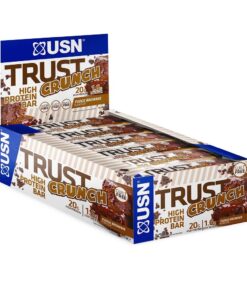 USN Trust Crunch Fudge Brownie Protein Bar - 12 x 60g