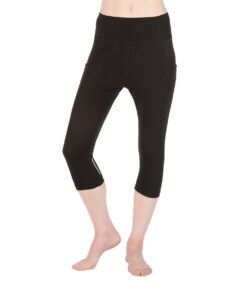 USWC High Waist 3/4 Tights With 2 Side Pockets - Black - XS