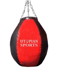 Utopian Sports Heavy Duty Maize Punch Bag 35kg - Red & Black