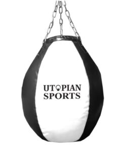 Utopian Sports Heavy Duty Uppercut, Maize Punch Bag - White and Black