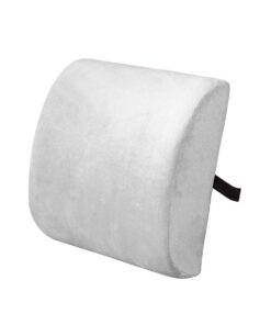 Uuname Lumbar Support Cushion Memory Foam Seat Mat Cushion Pillow For Chair - Light Grey