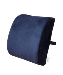 Uuname Lumbar Support Cushion Memory Foam Seat Mat Cushion Pillow For Chair - Navy