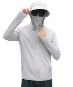 UV Sun Protection Hoodie UPF 50+ Long Sleeve Jacket for Men