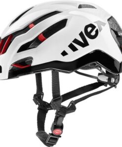 uvex Race 9 Cycling Helmet - White Red - 57-60cm