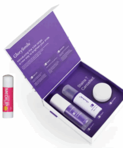 V34 3pc Teeth Whitening Kit: Serum, Foam Toothpaste & Powder with Lip Balm