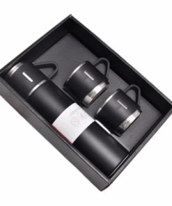Vacuum Flask Hot/Cold Water Stainless Steel Double Wall Thermos Flask - 3 product - Black