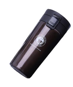 Vacuum Insulation Cup - Travel Flask Coffee Brown