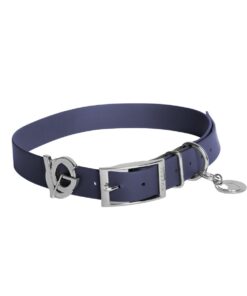 Valgray Splash Proof Adjustable Dog Collar, Midnight & Silver, Extra Large