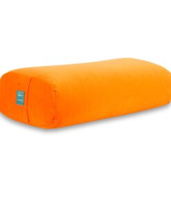 Velvet Bolster Yoga Cushion - Orange