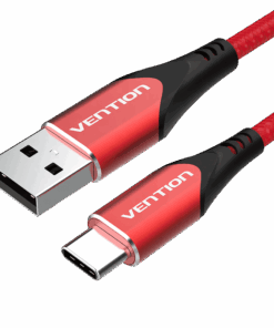 Vention Fast Charging 3A USB Type C Cable 1M -Red